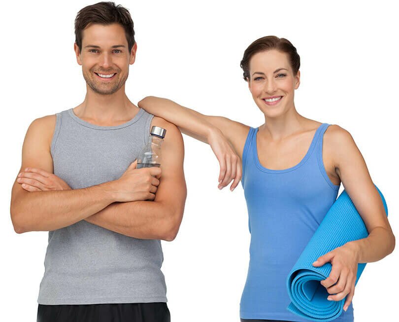 Couple à l'entraînement au Centre Gravi-t à Laval